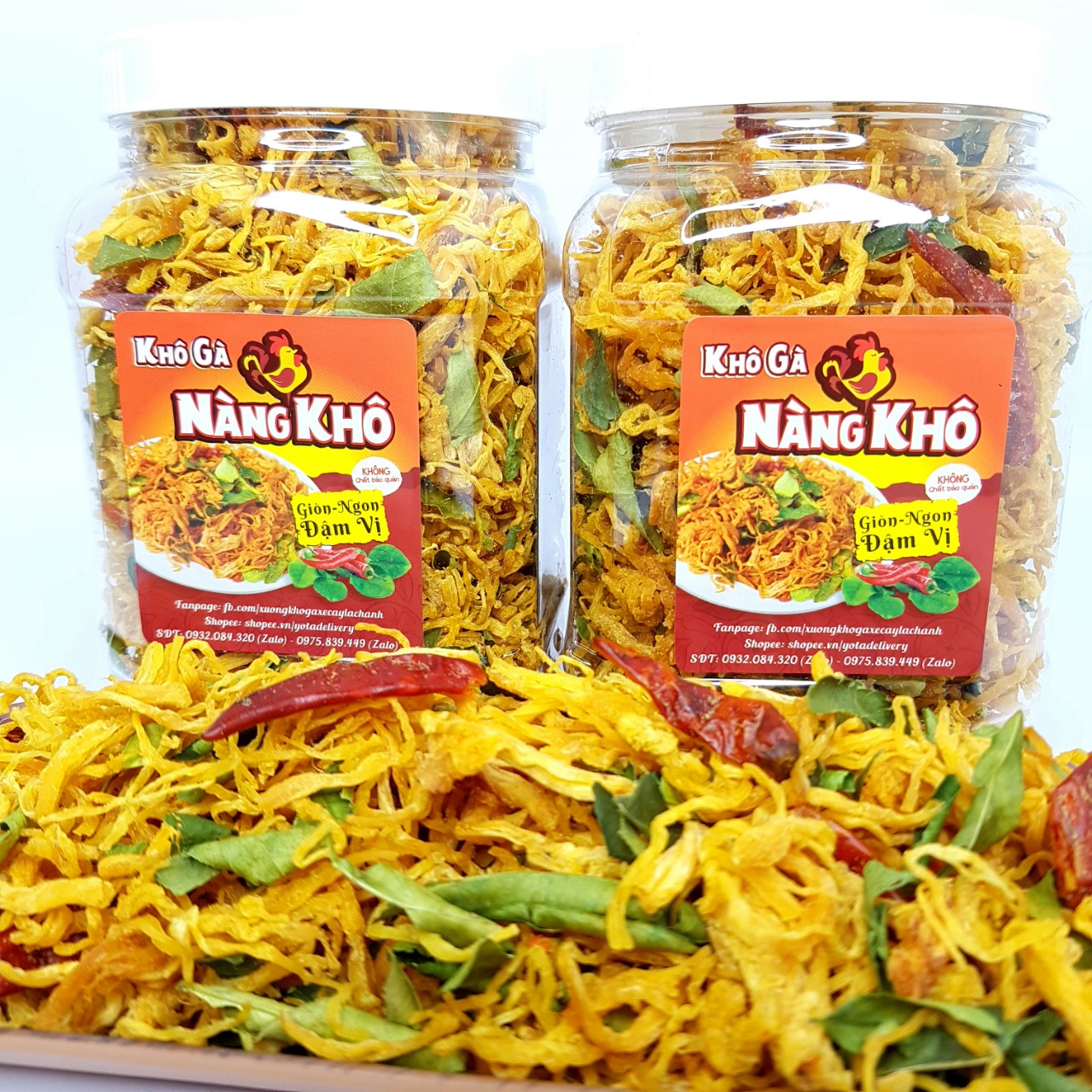 1 Kí Khô gà lá chanh loại ngon thương hiệu Nàng Khô