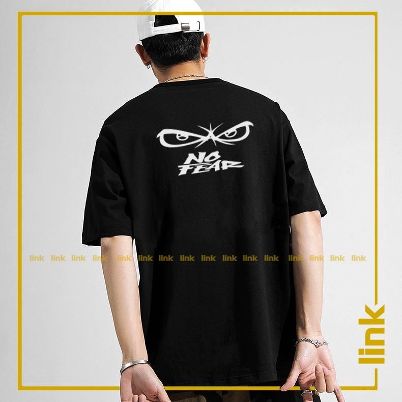 Áo tay lỡ NO FEAR trước sau dáng rộng nam nữ unisex