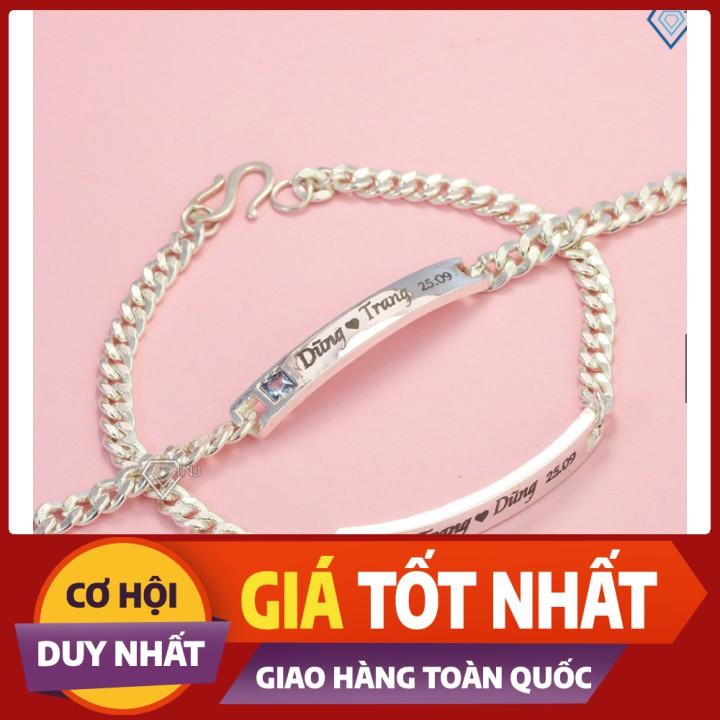 Vòng tay & Lắc tay Bạc khắc tên️Vàng Bạc Trang Quỳnh - chuyên phụ kiên trang sức bạc