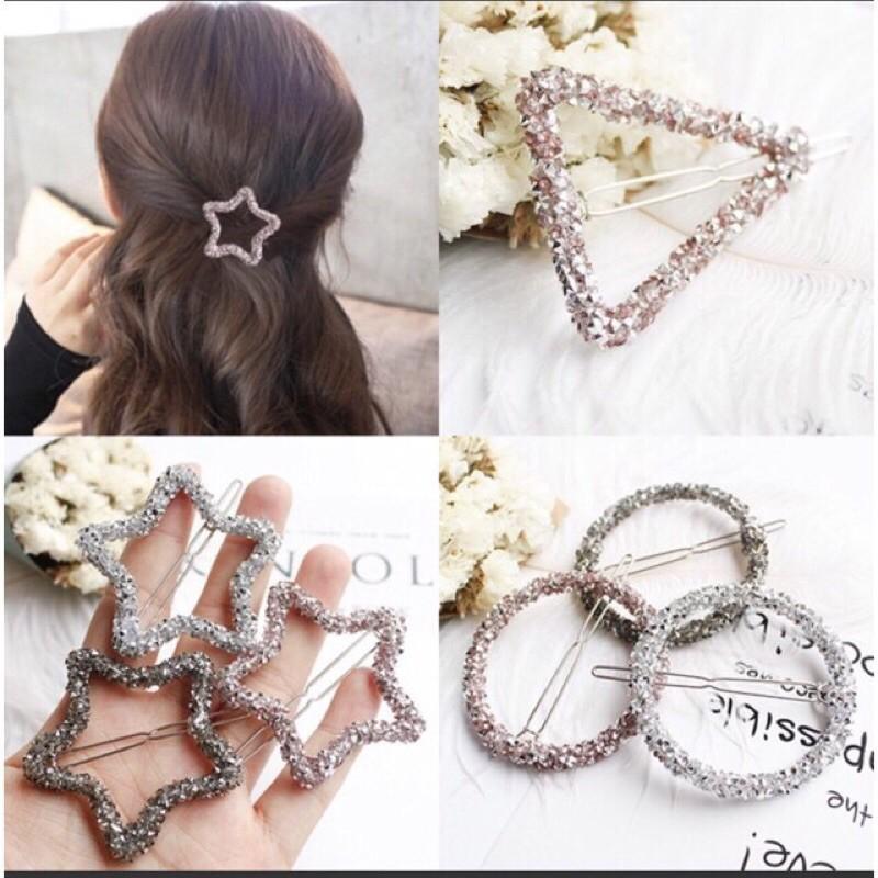Cài tóc giả đính đá cute️