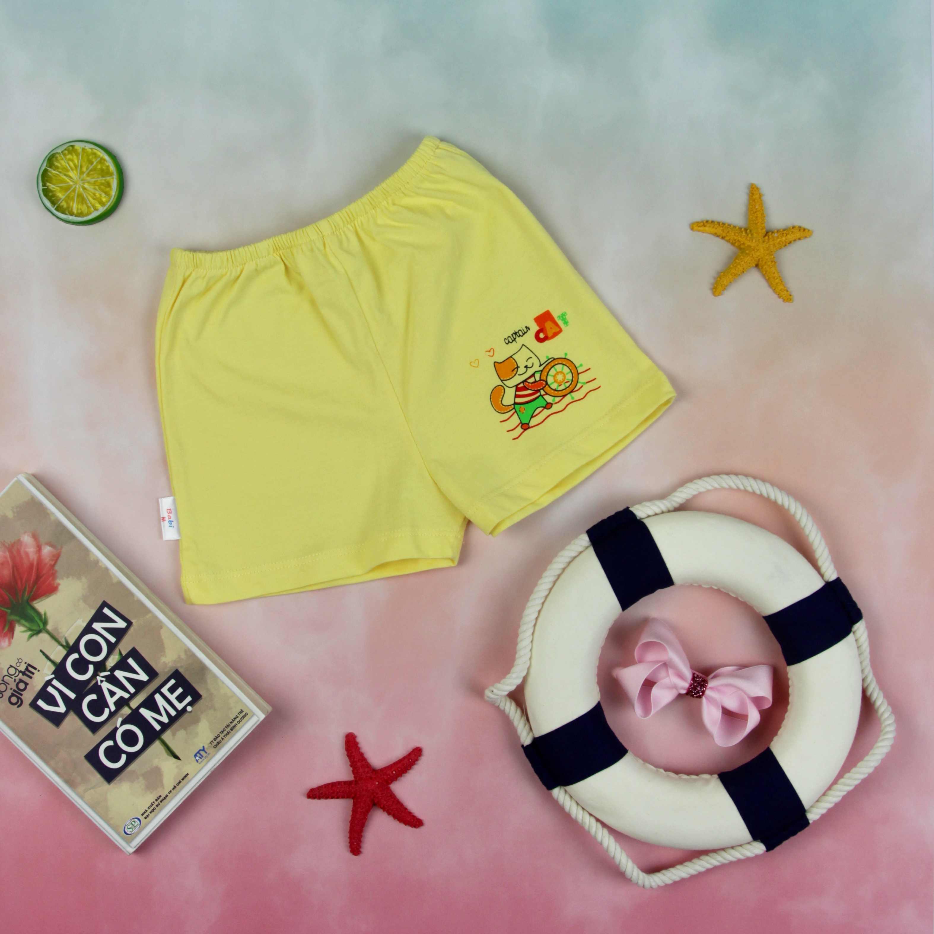 Combo 5 quần ngắn sơ sinh cao cấp đáng yêu