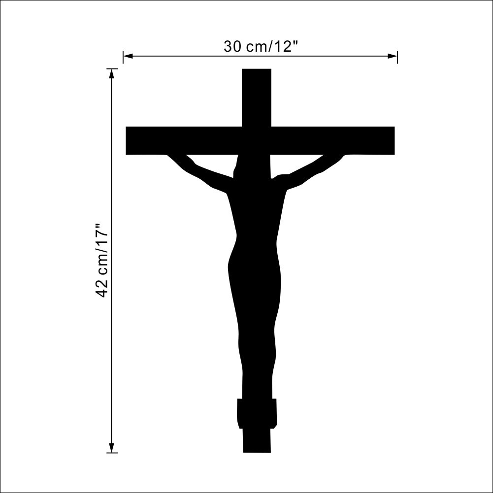 Decal dán tường hình cây thánh giá chúa Jesus