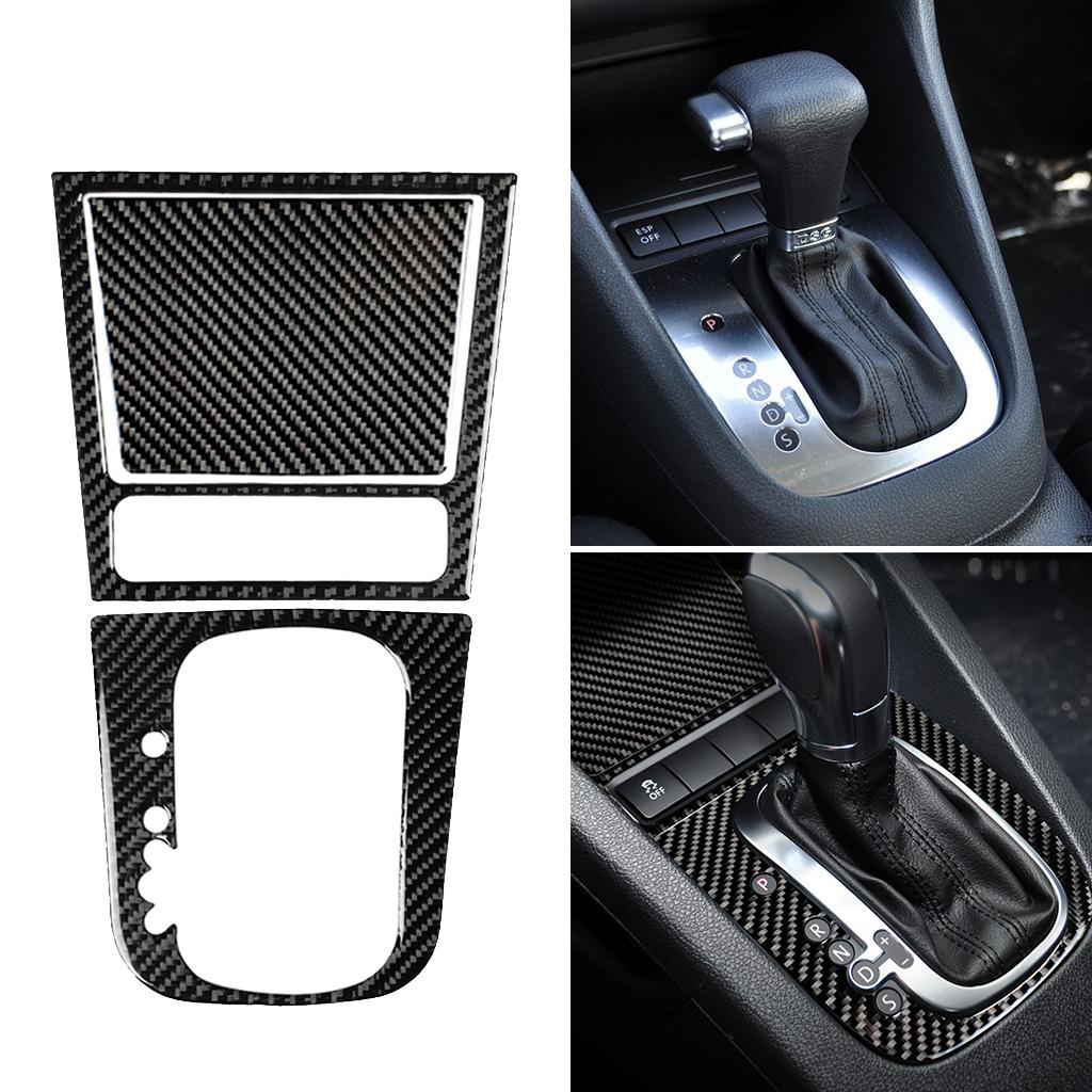 3Pcs/Set Car Shift Gear Trim Sticker Carbon Fiber for Golf 6