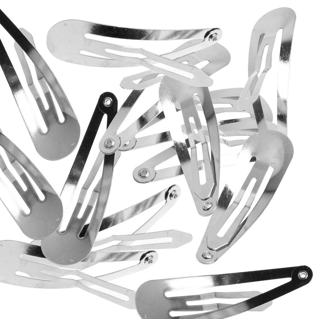 2-4pack 50 Pieces Cute Hair Clips Snap Barrettes DIY Girls Hair Accessories