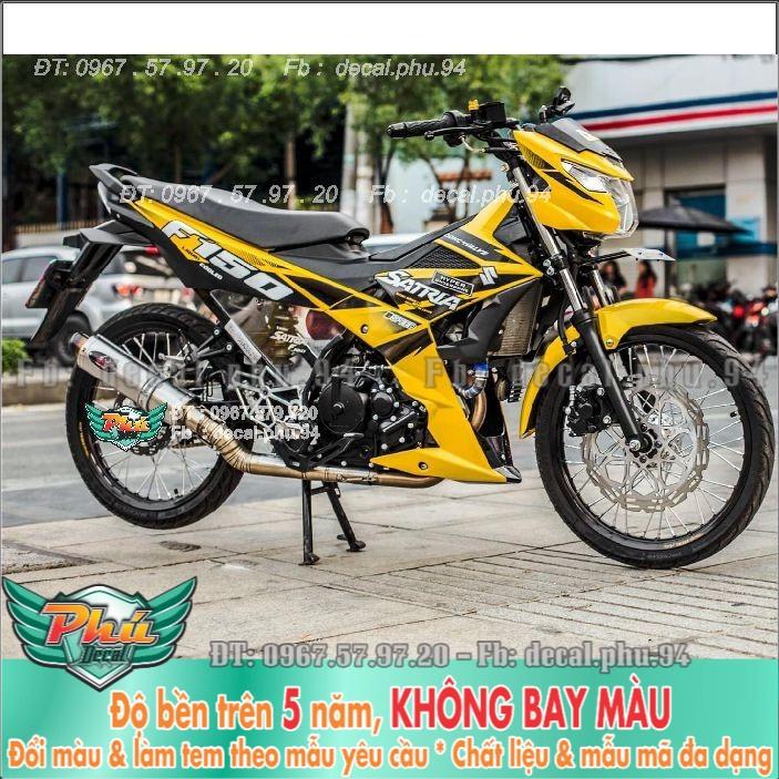 Tem rời Satria vàng đen