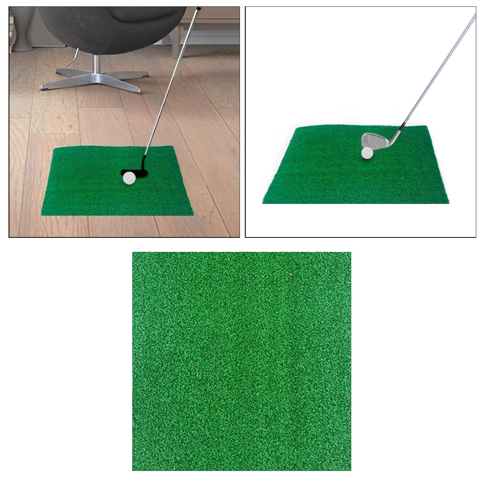 Golf Hitting Mat Portable Residential Practice Grass Mat Beginner Swing Detection Mat Golfer for Indoor & Outdoor