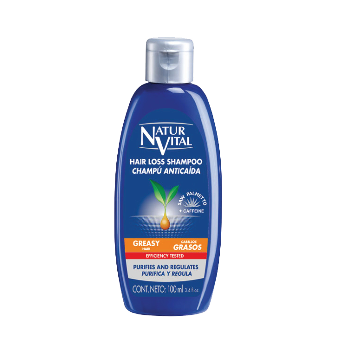 Dầu gội NaturVital Hair Loss Greasy Dành Cho Tóc Bóng Nhờn Chiết Xuất Cây Ngưu Bàng Và Nhân Sâm, Giúp Cung Cấp Độ Ẩm, Ngăn Ngừa Rụng & Tăng Cường Mọc