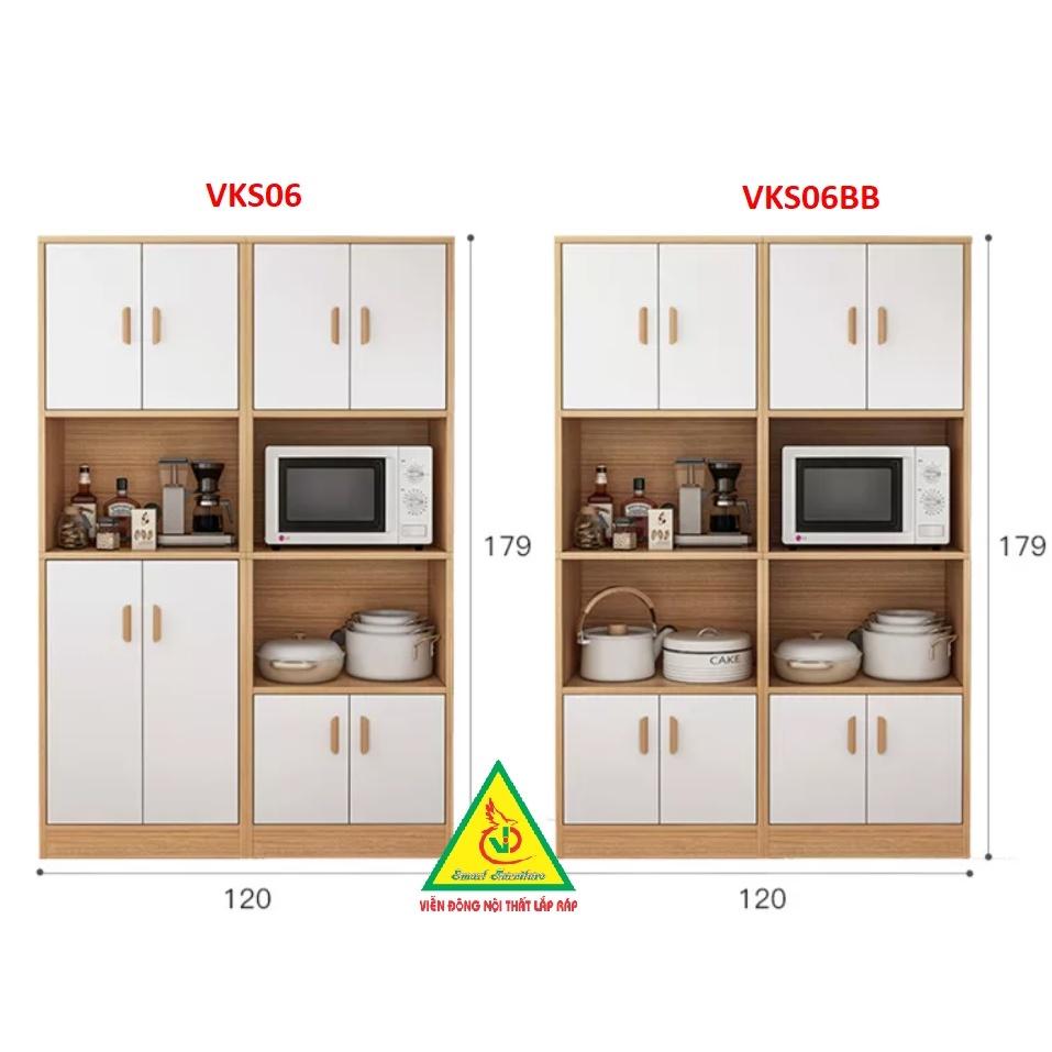 Tủ để đồ nhà bếp nhiều ngăn VKS06 - Nội thất lắp ráp Viendong Adv
