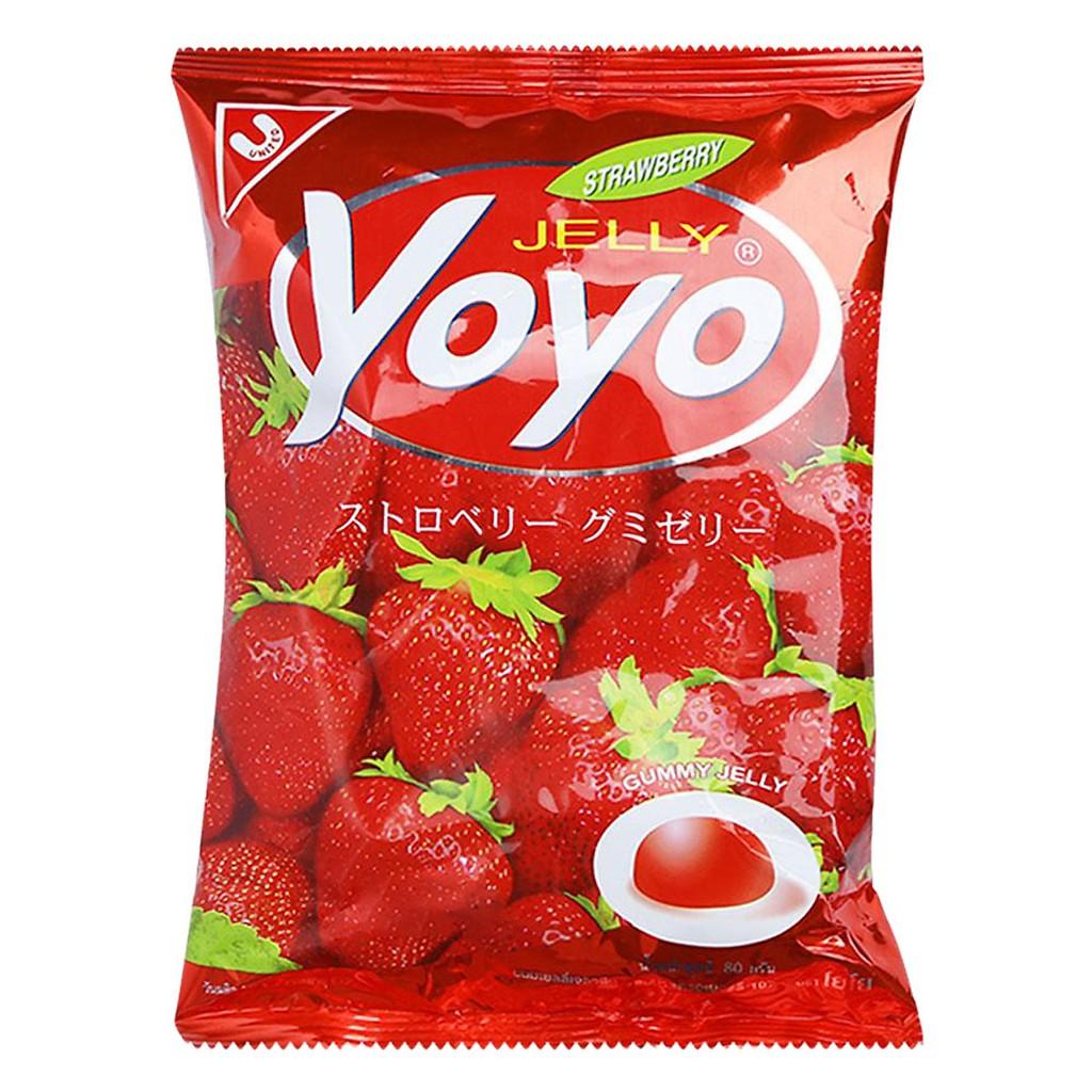 Kẹo dẻo nho Jelly Yoyo 80gr ăn là nghiền