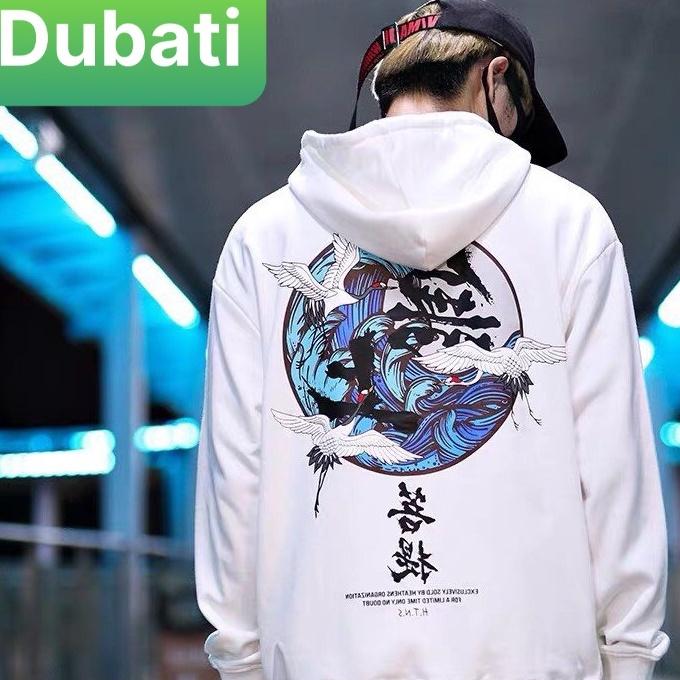 ÁO HOODIE- ÁO KHOÁC NỈ IN HÌNH HẠC UNISEX NAM NỮ CHẤT VẢI MỊN DÀY DẶN - DUBATI FASHION