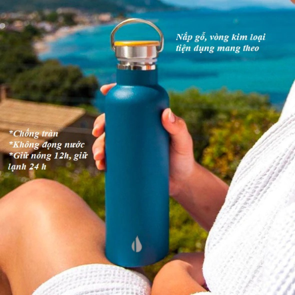 Set hộp quà tặng Sinh nhật, set Thanh Xuân, bình giữ nhiệt và ly giữ nhiệt Elemental cao cấp
