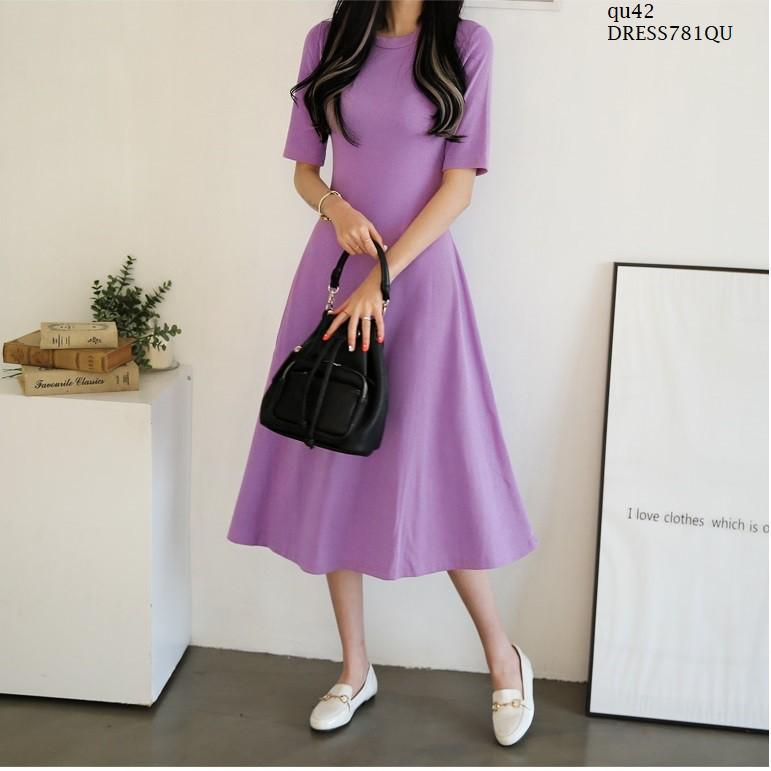 DRESS697 ĐẦM THUN SUÔNG THỜI TRANG