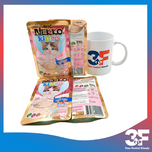 Pate Nekko Kitten Cho Mèo Con Từ Khi Cai Sữa Đến 12 Tháng Tuổi Vị Cá Ngừ Gói 70gr