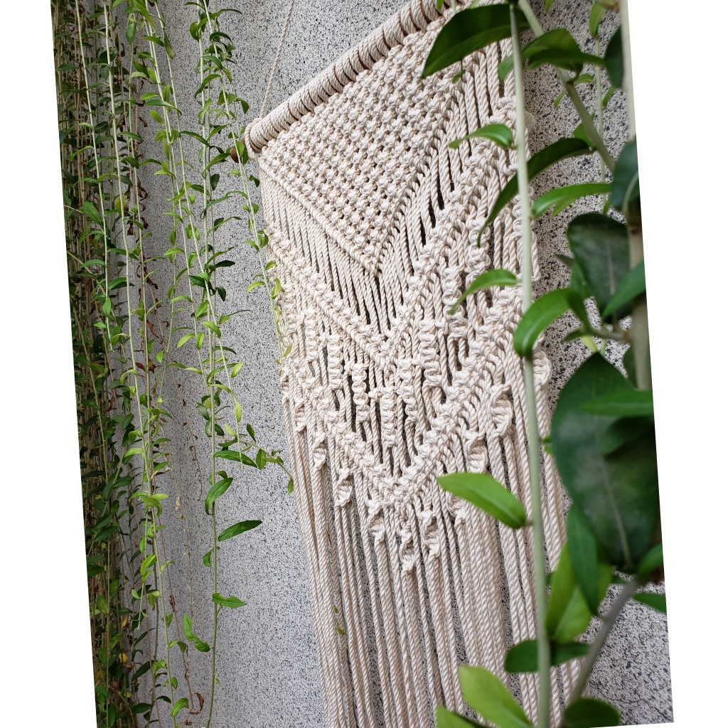 Rèm trang trí treo tường sang trọng  cổ điển từ Macrame 33&quot;L x 17&quot;W