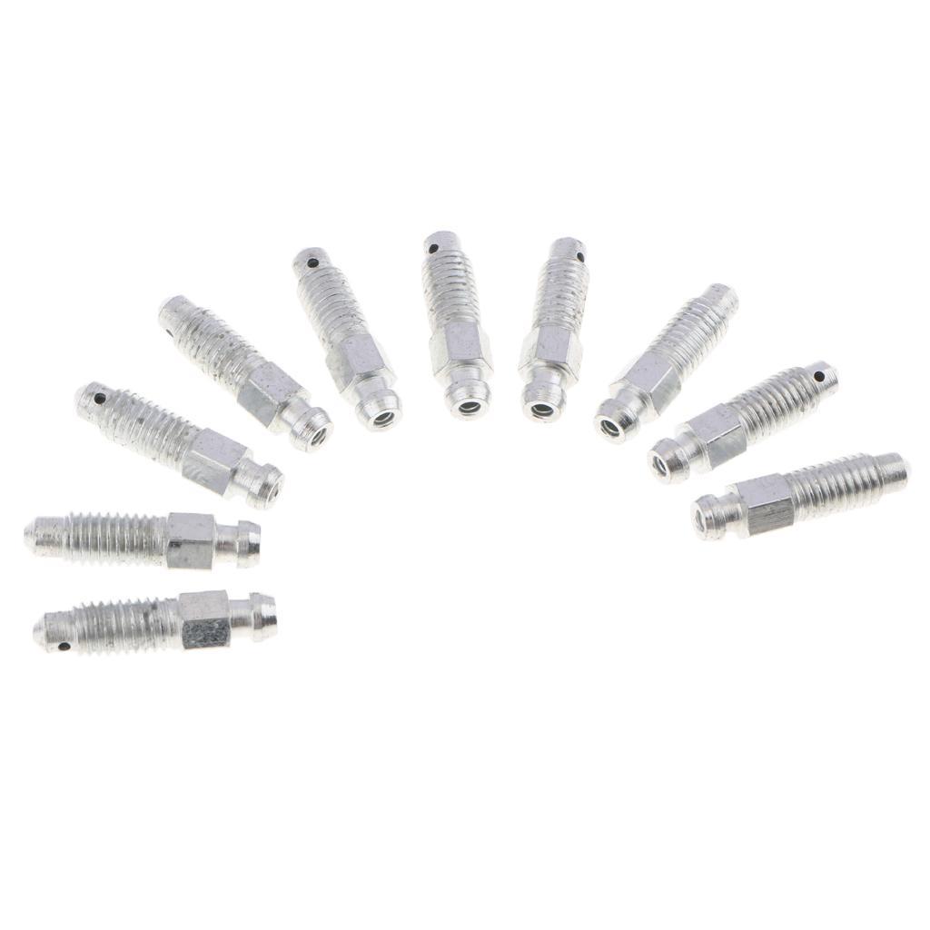 3x10 Pieces M8*1.25 Car Front Rear Brake Caliper Bleeder Screws 32mm