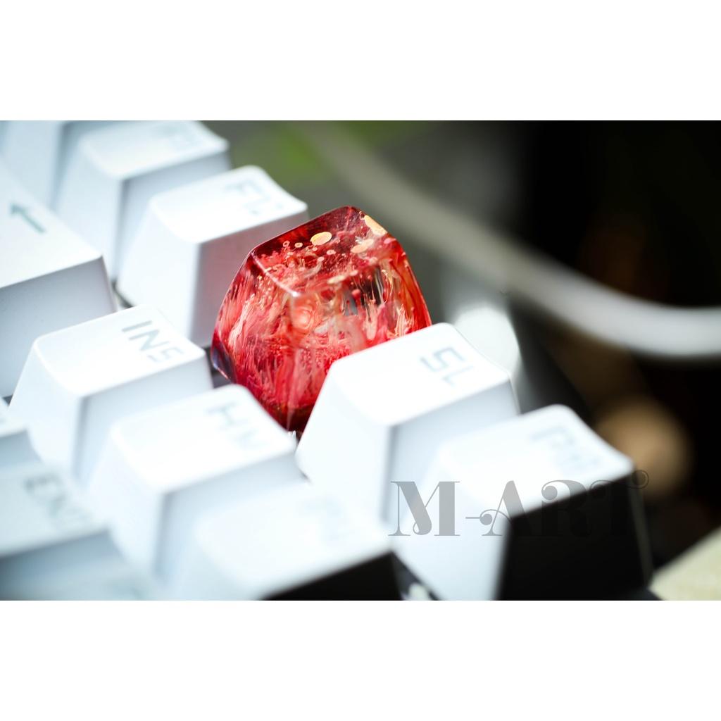 &quot;Nút dành cho Bàn Phím Cơ&quot; chủ đề Red Texture Xuyên Led - Red Texture resin keycap