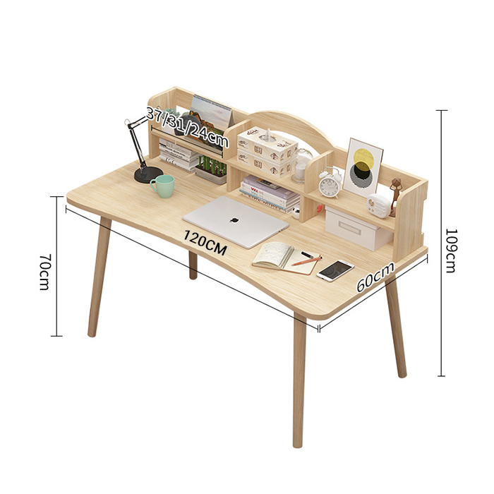 Bàn làm việc kèm giá sách để đồ - Bàn học, bàn làm việc đa năng (kt 120x60x70cm)
