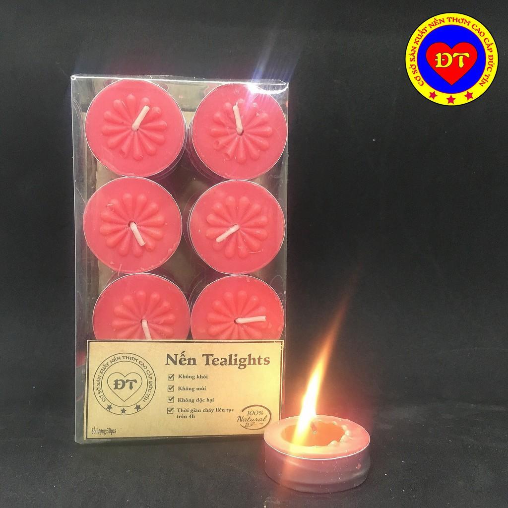 Nến tealight cháy trên 4h không khói không mùi cao cấp an toàn cho người sử dụng