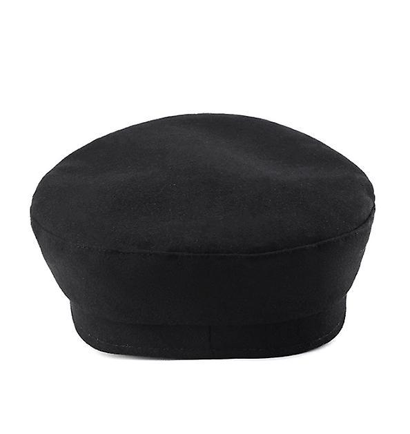 Chauffeur Top Cap Black Beret Driver Costume Hat Fancy Dress Mũ bát giác