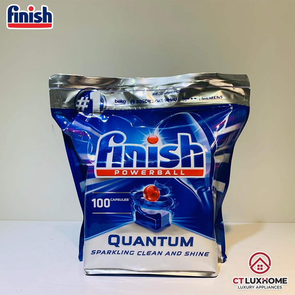 Viên rửa bát Finish Quantum 100 viên - Hàng chính hãng [12 chức năng]