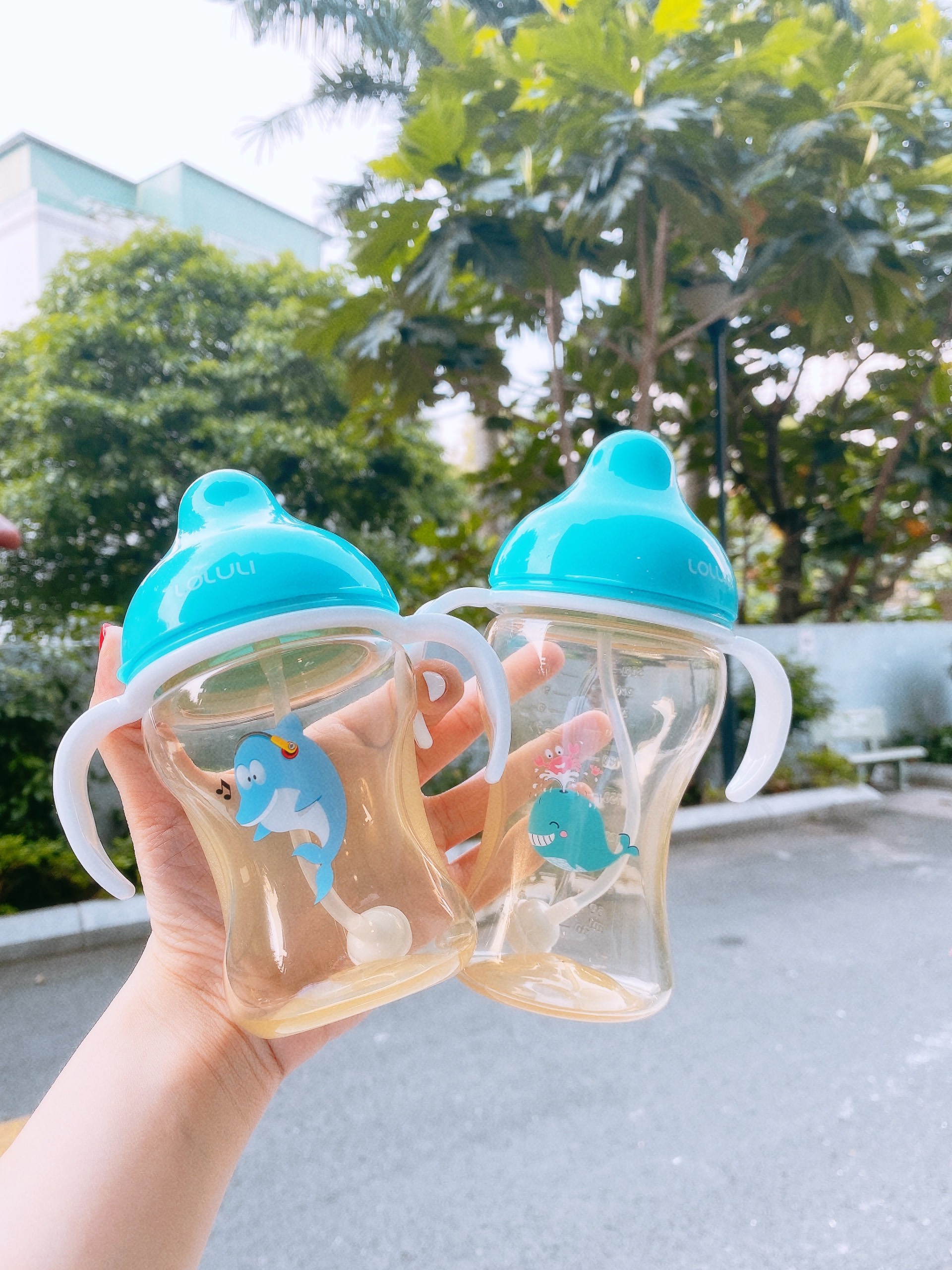 Bình Sữa Loluli PP Cổ Rộng Chống Sặc Cho Bé Chính Hãng - 300ml