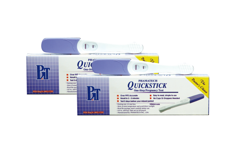 COMBO 2 QUE THỬ THAI NHANH QUICKSTICK MIDSTREAM THẾ HỆ MỚI CỦA DÒNG DỤNG CỤ THỬ THAI NHANH