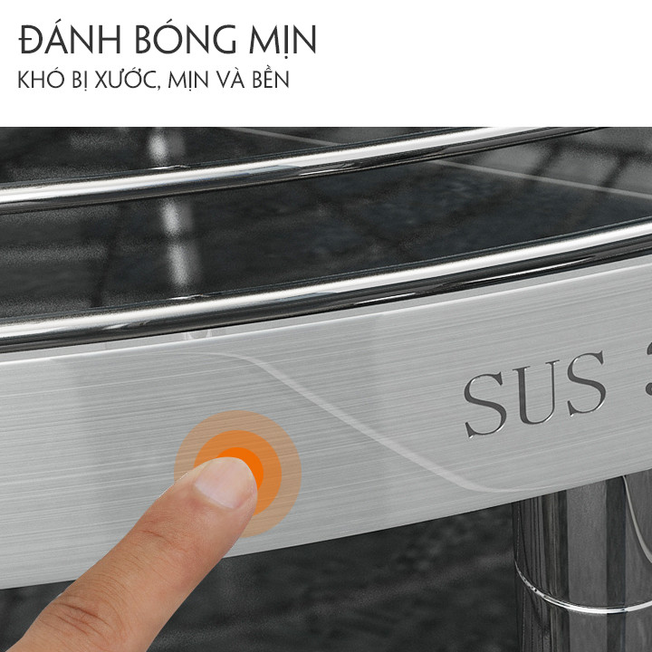 Kệ bếp tam giác INOX304 Mua Một Lần Dùng Cả Đời