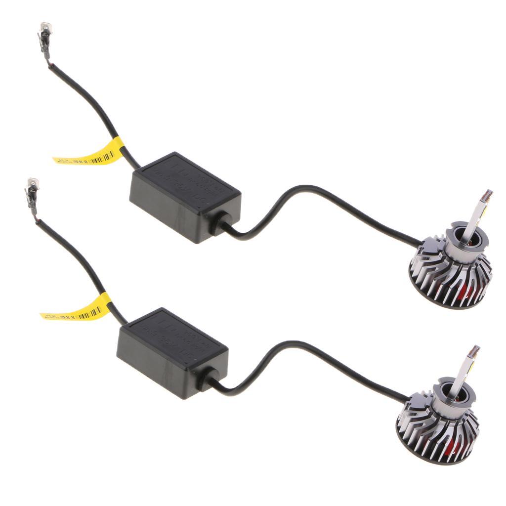 2X H3 3-color 6000K 3000K 4300K MINI LED Headlight Replacement Conversion Kit