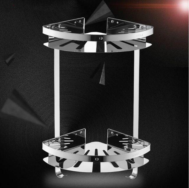 Kệ góc 2 tầng INOX 304 cao cấp