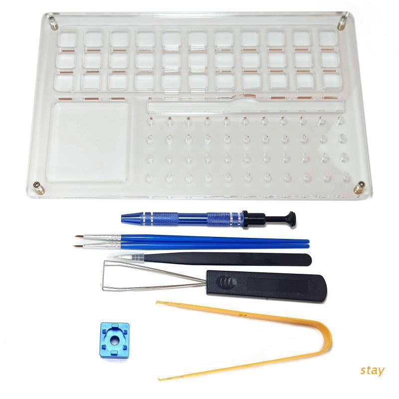 Bộ 8 Dụng Cụ Hỗ Trợ Tháo Gỡ Bàn Phím Cơ Học Có Công Tắc Cho Lube Station Cherry Enh