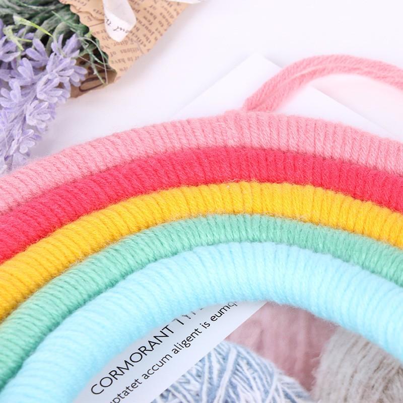 Cầu vồng treo tường, cầu vồng macrame, cầu vồng pompom