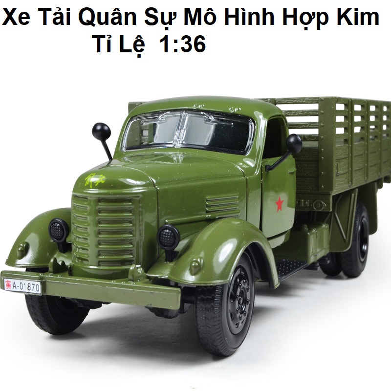 Xe Tải Quân Sự Mô Hình Hợp Kim tỷ lệ _1:36