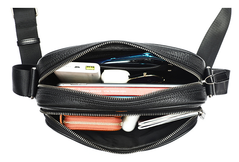 Túi Đeo Chéo Nam Da Bò Thật BHM6179 – Gọn Nhẹ, Bền Bỉ, Đậm Chất Nam Tính