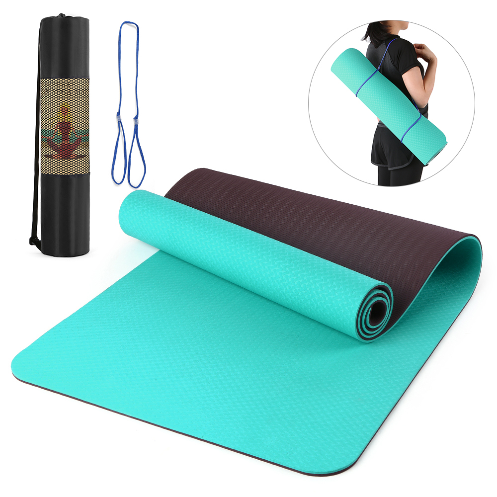 Thảm tập Yoga 2 màu thể thao dày chống trượt  72.05 × 24.01in