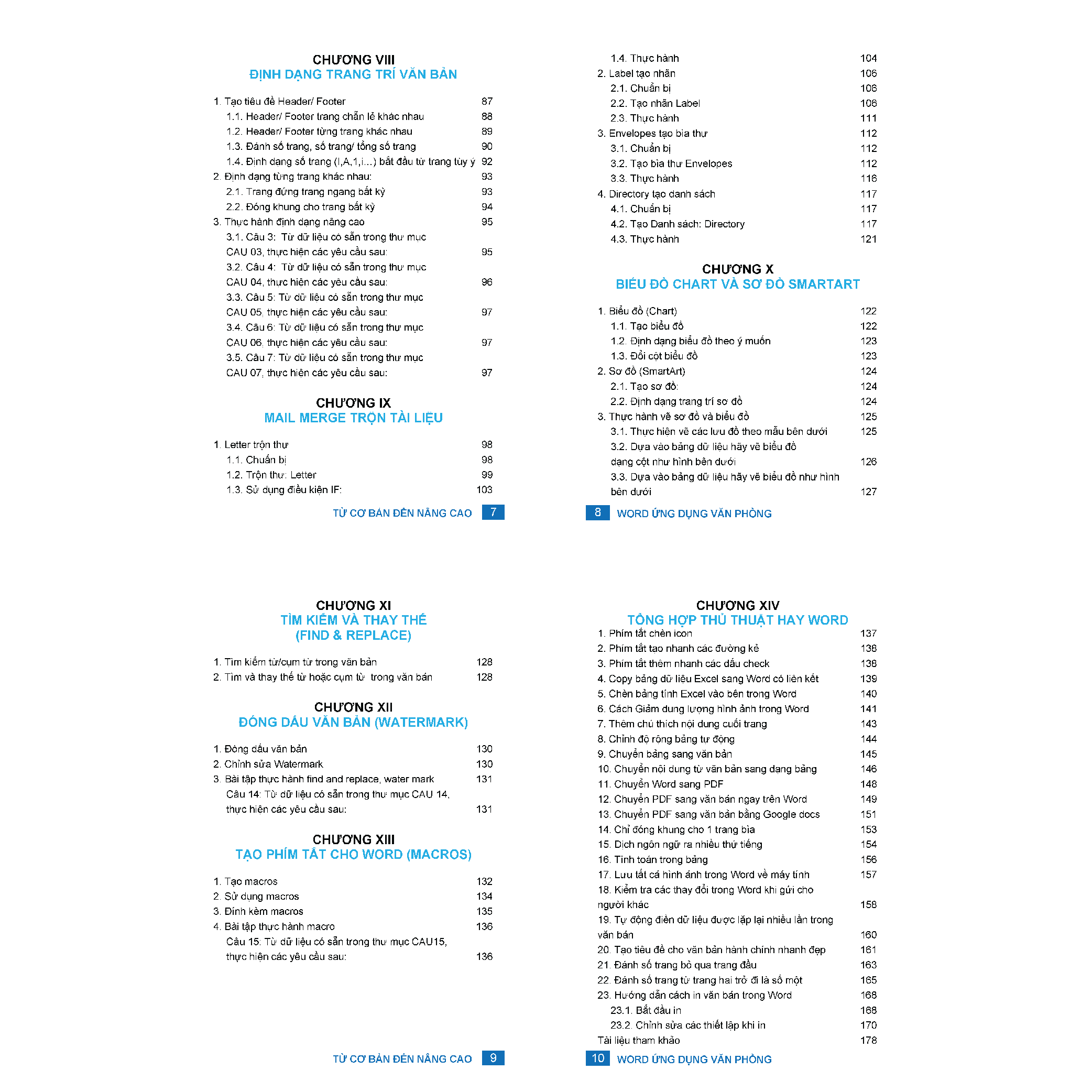 Combo 6 Sách Excel - Word - PowerPoint - Google Sheets - 150 Thủ Thuật - Power Query Kèm Khoá Học Video ĐÀO TẠO TIN HỌC