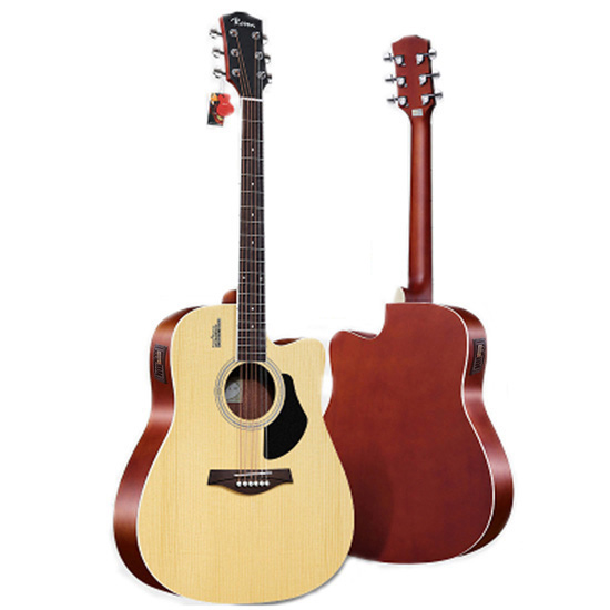 [Gắn EQ] Đàn Guitar Acoustic Rosen G11 và EQ Mings AGA MET-B12 (Đàn đã gắn sẵn EQ) - Phân Phối Chính Hãng - Kèm móng gẩy DreamMaker