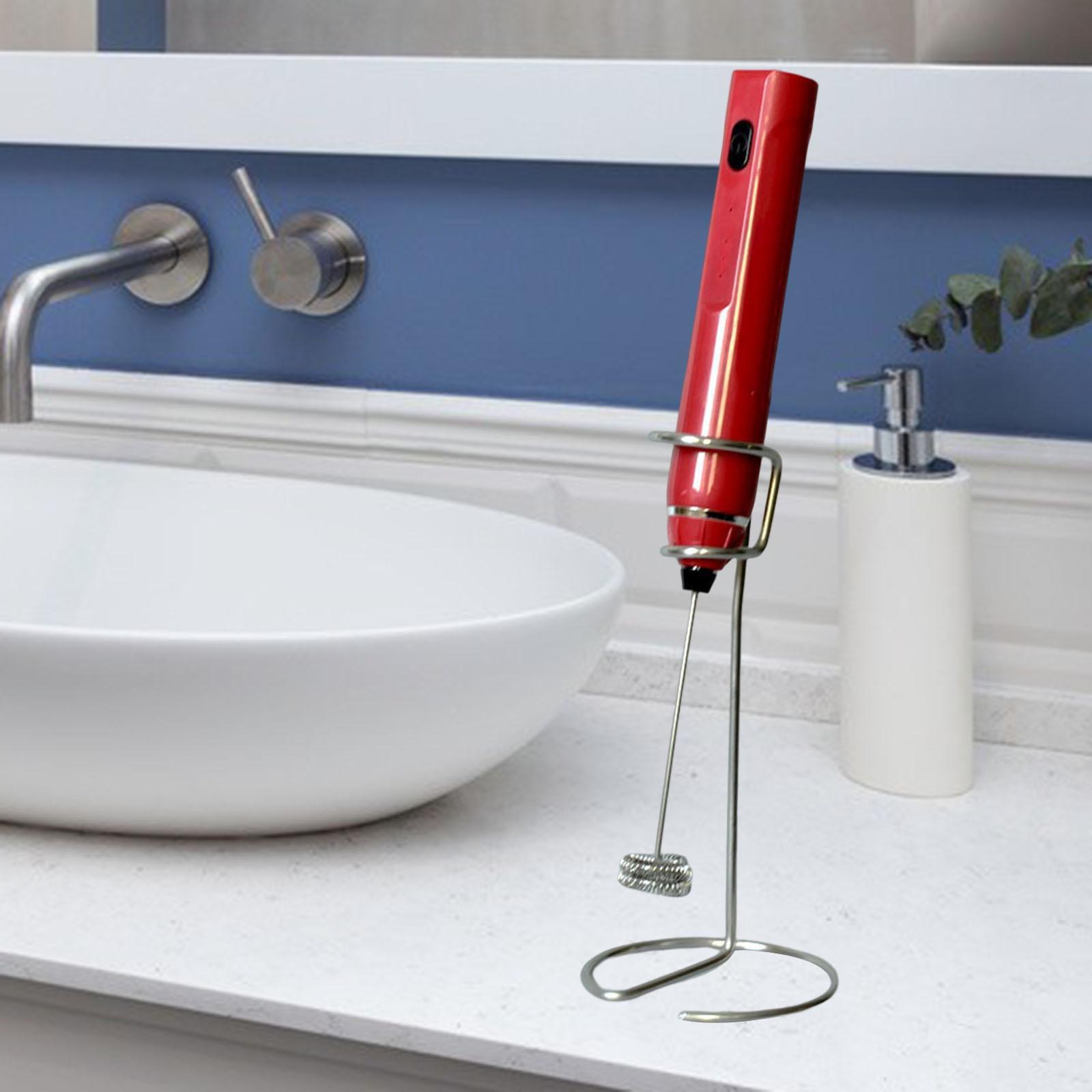 2xMetal Egg Beater Stand Coffee Frother Holder for Restaurant Supplies