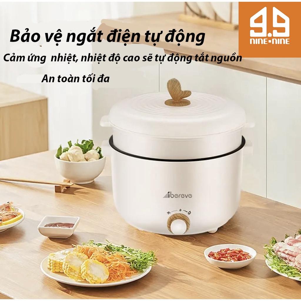 Nồi Điện Đa Năng Nấu Lẩu, Chiên, Xào, Rán, Chống Dính Vân Đá Dung Tích 2.5L