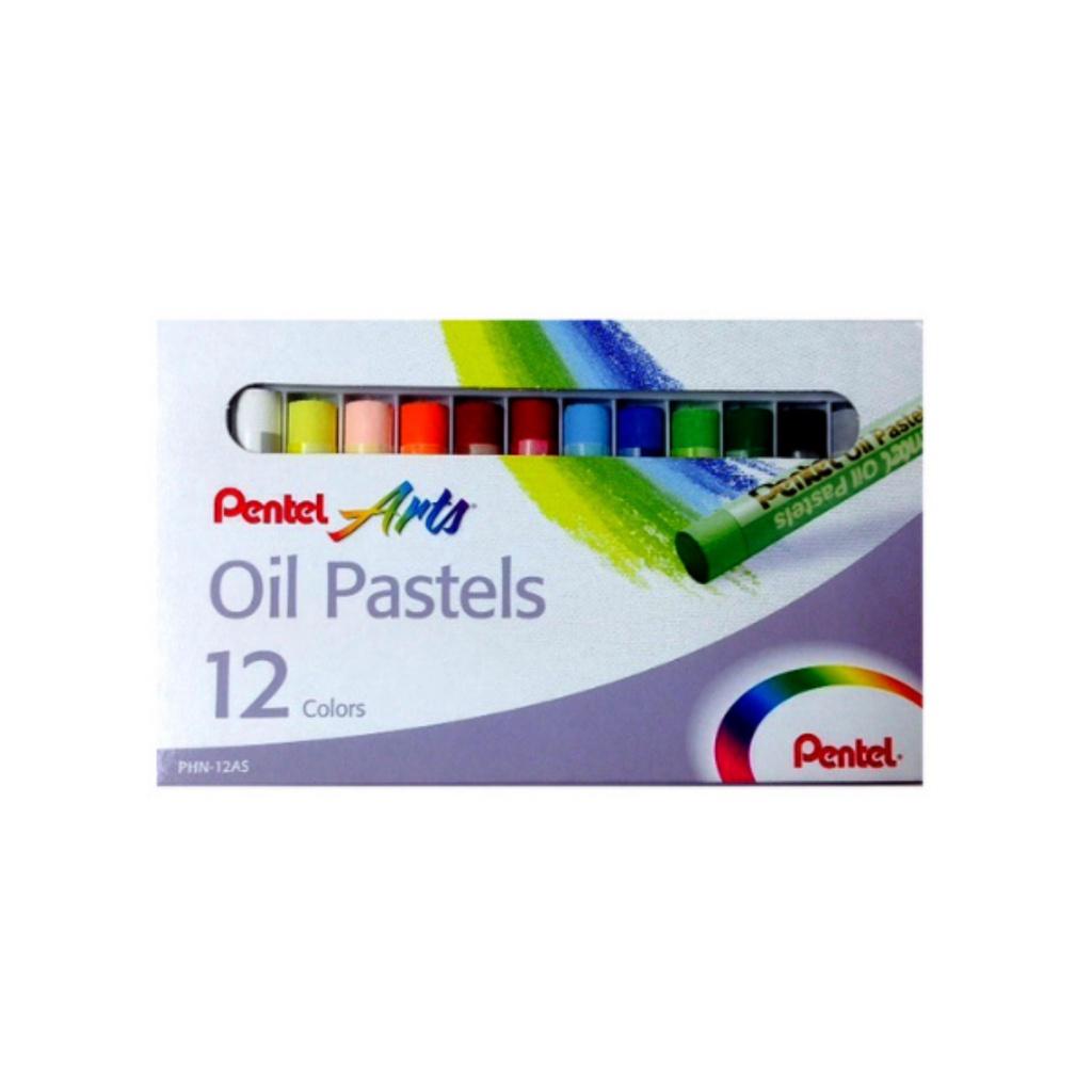 Sáp Màu Dầu Nhật Bản Pentel Oil Pastel PHN Bộ 12/16/25/36/50 Màu | Màu Sắc Tươi Sáng | An Toàn Không Độc Hại