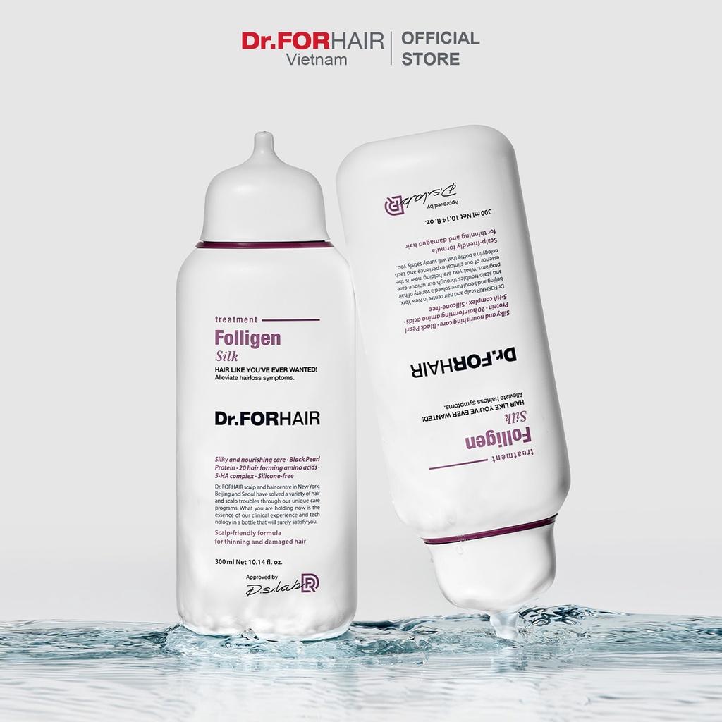 Dầu xả chăm sóc tóc chắc khỏe cải thiện tình trạng rụng tóc Dr. FORHAIR FOLLIGEN SILK TREATMENT 300ml