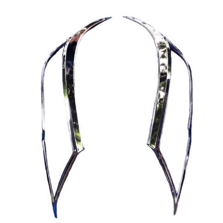 BỘ ỐP VIỀN ĐÈN TRƯỚC MẠ CROM DÀNH CHO XE TOYOTA RUSH 2018-2019