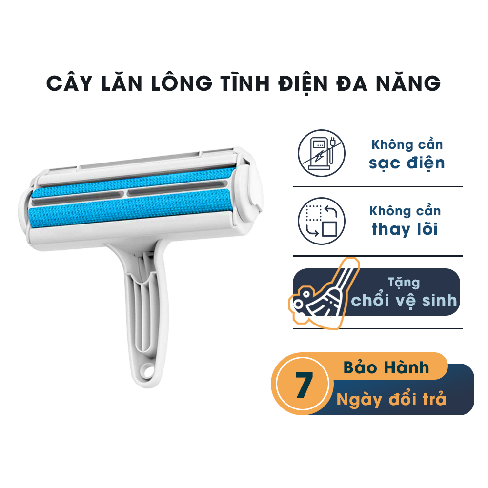 Cây Lăn Lông Tĩnh Điện, Bụi Đa Năng + Tặng Chổi Vệ Sinh