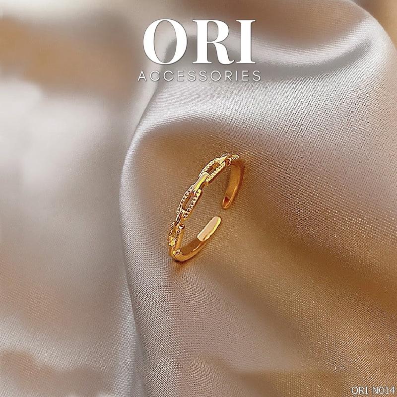 Nhẫn nữ Freesize mắt xích Dante tinh tế thời trang ORI ACCESSORIES N014
