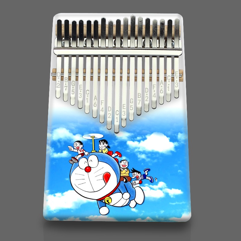 Đàn Kalimba 17 Phím - Đàn Kalimba Thumbs Piano Sử Dụng Ngón Tay | Tặng kèm búa chỉnh, khăn lau, dán nốt phím