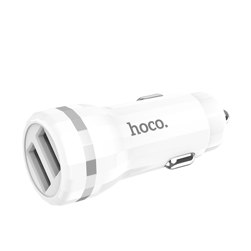 Tẩu sạc 2 cổng 2.4A trên xe hơi Hoco Z27 - Chính hãng