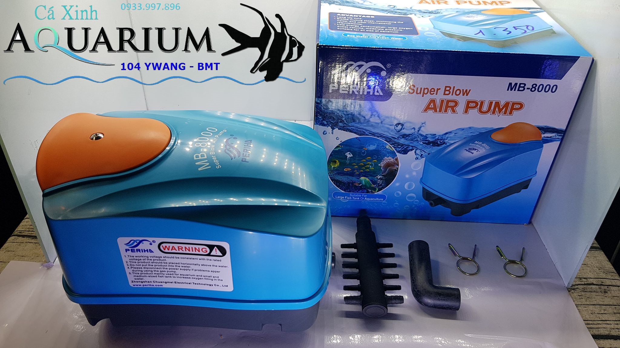 Máy sủi khí hồ Koi Periha MB 4000 – MB 8000 – MB 12000 – MB 18000