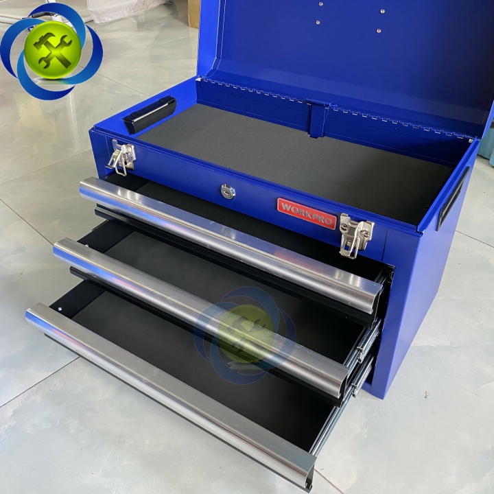 Thùng đồ nghề sắt ba ngăn kéo Workpro WP282006 kích thước 510x265x350mm