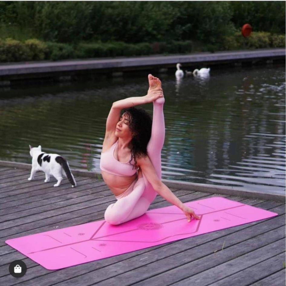 Thảm Tập Yoga Cao Su Liforme Phiên Bản Phổ Thông L1LIFORMEPT, Nhập Khẩu Anh Quốc Có Mã Vạch Kiểm Tra, Túi Chính Hãng