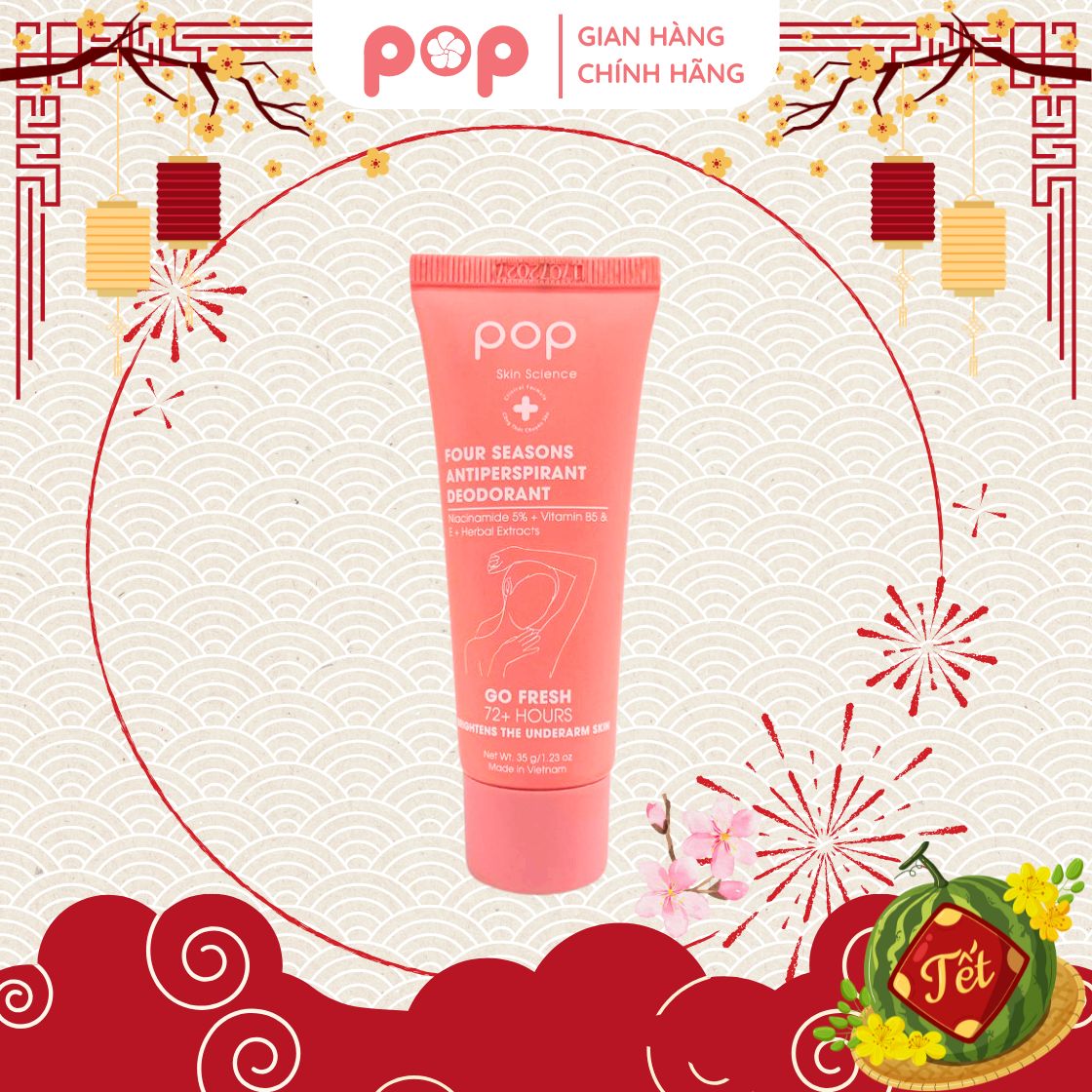 Kem Khử Mùi Và Giảm Tiết Mồ Hôi Bốn Mùa POP