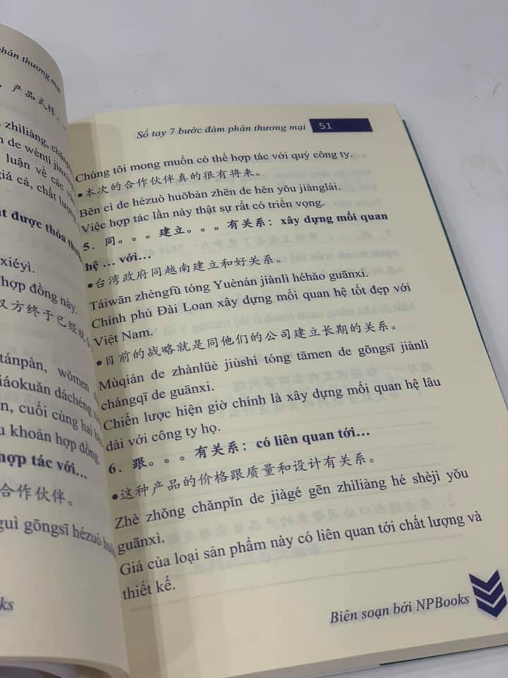 sách-combo 2 sách Tự học tiếng Trung cấp tốc trong kinh doanh bán hàng và Sổ tay 7 bước đàm phán thương mại (Song ngữ Trung - Việt có phiên âm)+DVD tài liệu